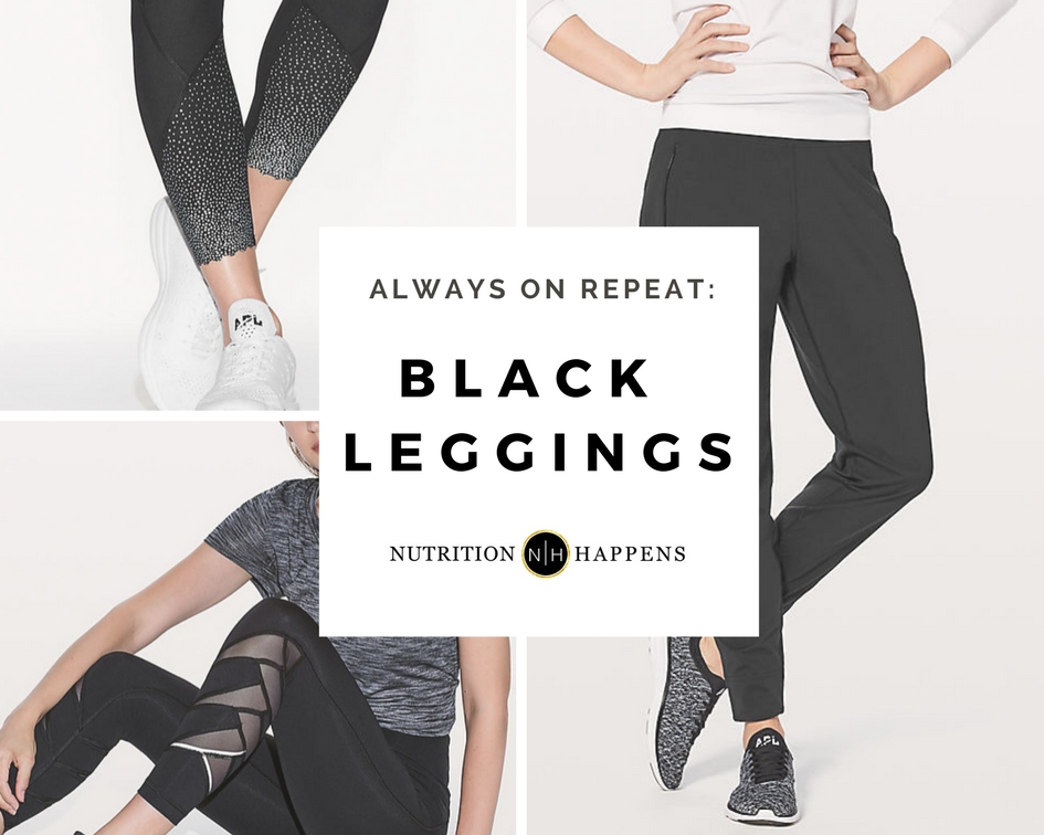 5 Black Workout Leggings on Repeat - Nutrition Happens